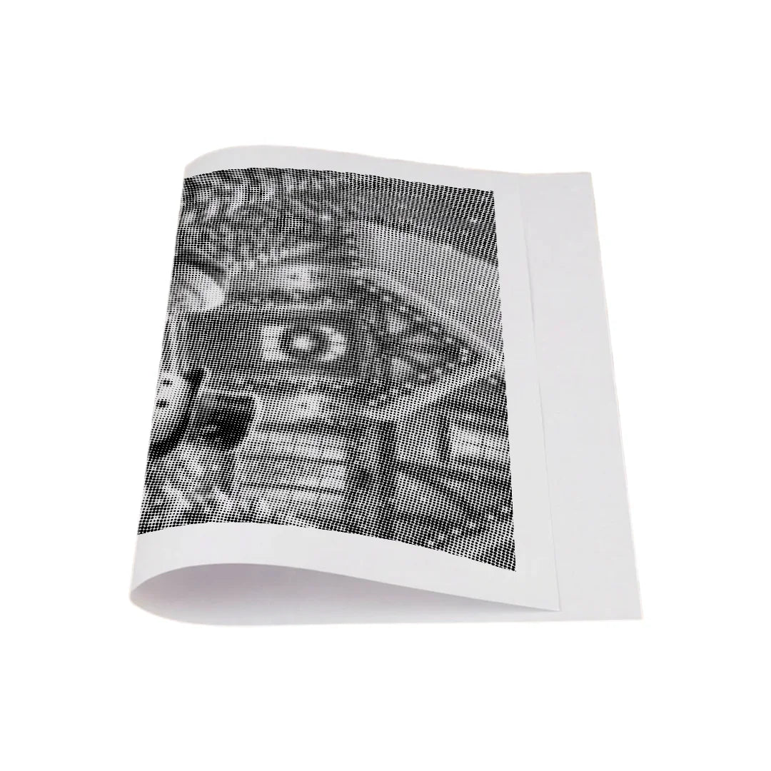 Weihnachtsmann mit Schneemann-Punktmalerei