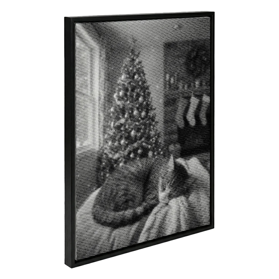 Kat bij de kerstboom Dot Painting