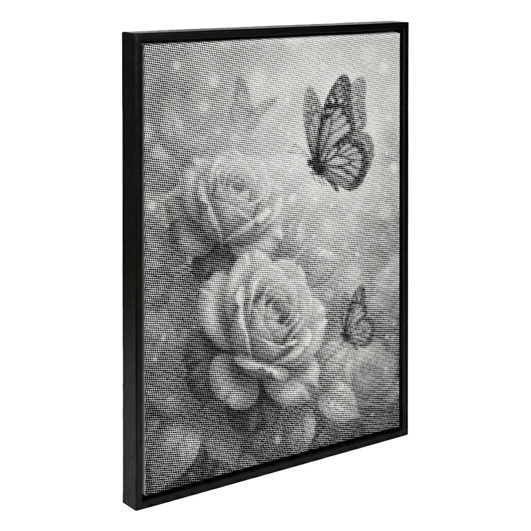 Vlinder met rozen Dot Painting