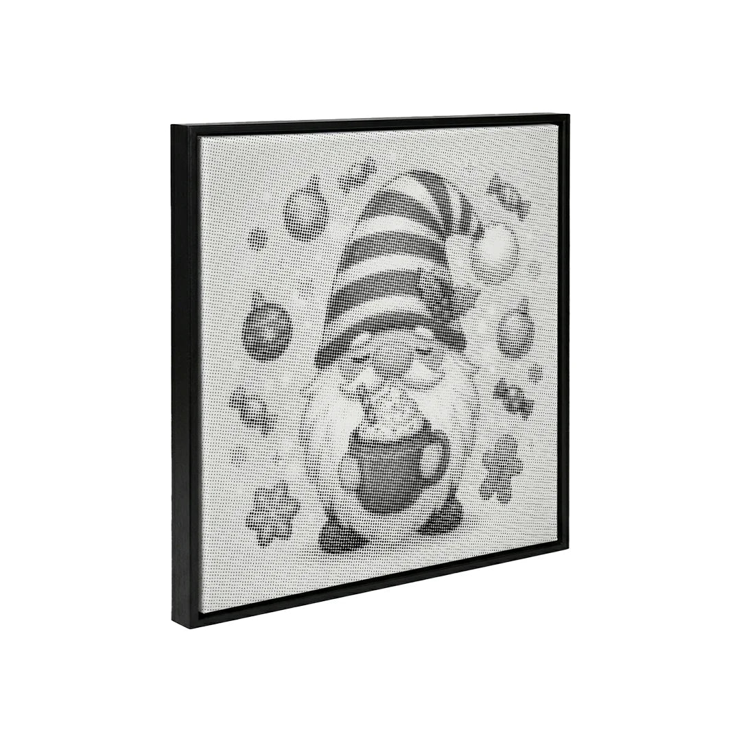 Gnom mit Kaffeepunktmalerei