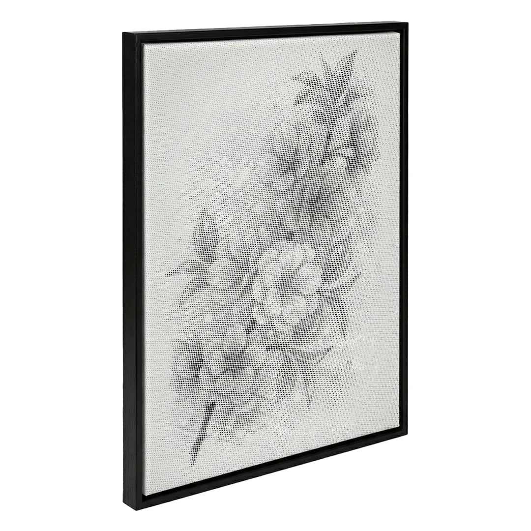 Luxe bloem stip schilderij