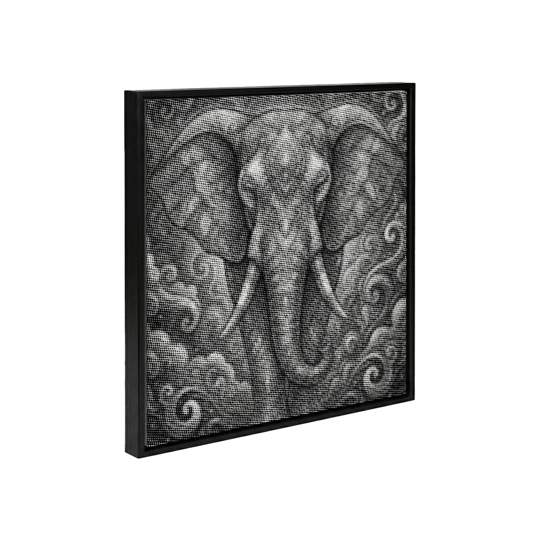 Elefant auf einem Wolkenpunktgemälde