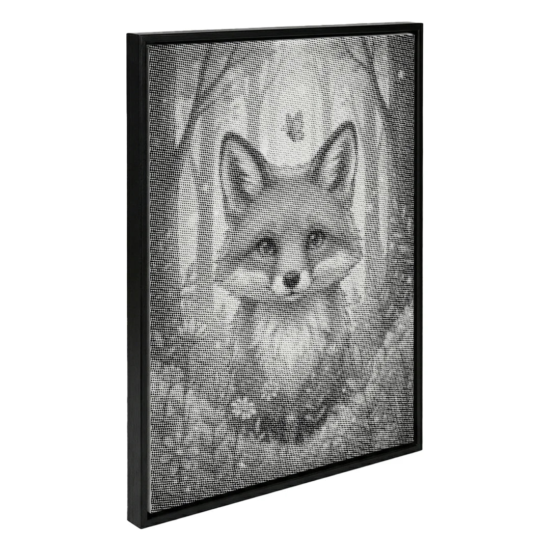 Fuchs mit Blumen-Punktmalerei