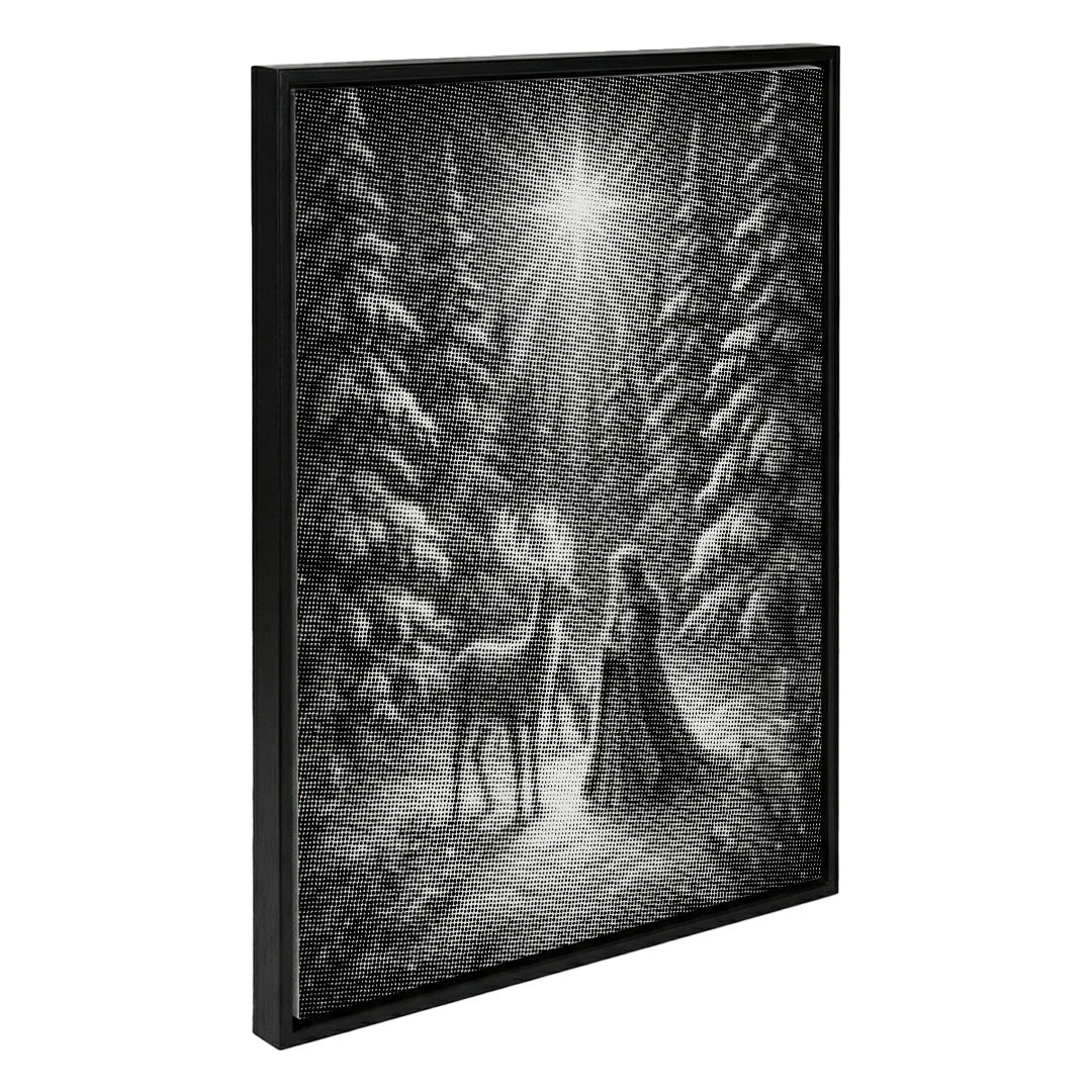 Mädchen mit Rentier-Punktmalerei