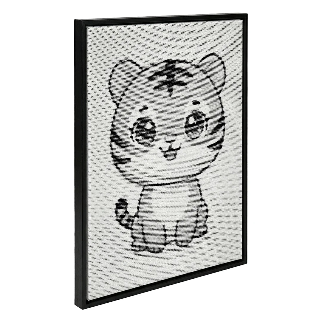 Kleine Tiger-Punktmalerei