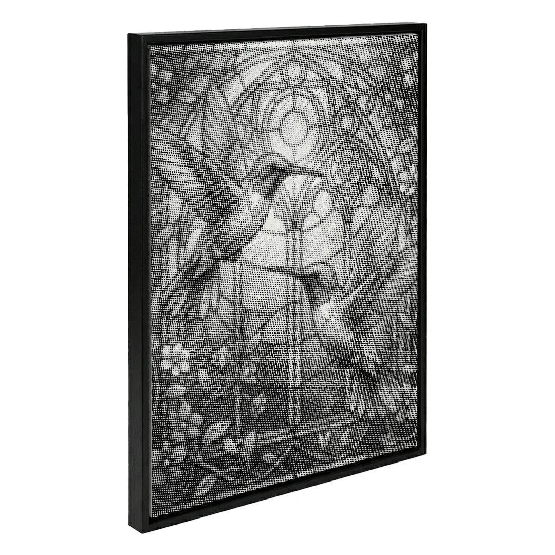 Kolibri-Buntglas-Punktmalerei