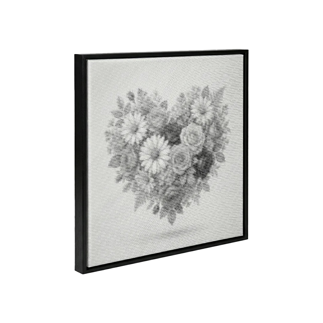 Blumenherz-Punktmalerei