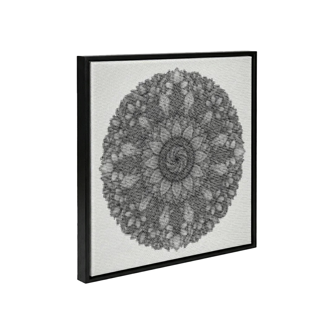 Mandala mit Blumen-Punktmalerei