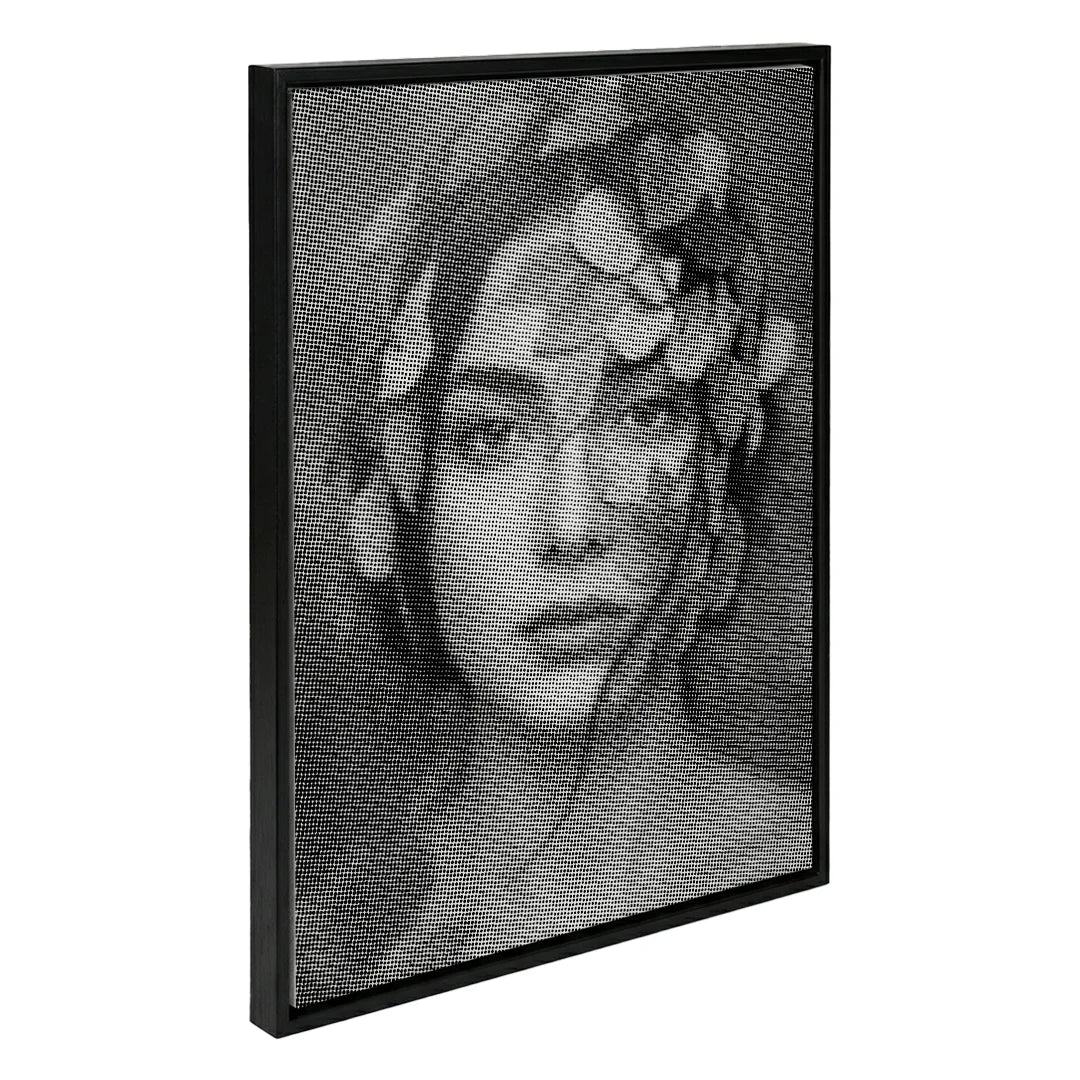 Blumenfrau 2-Punkt-Malerei