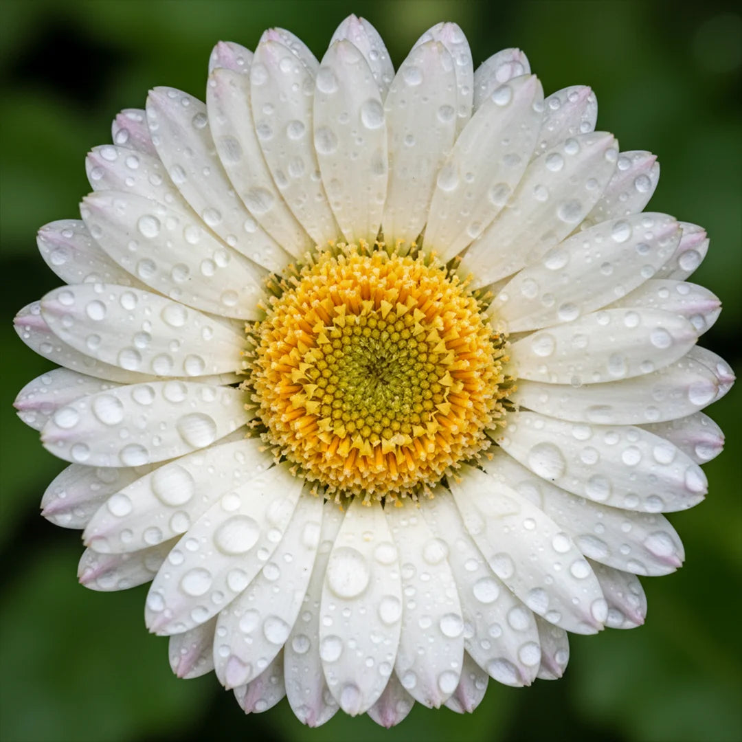 Bloem met waterdruppels Dot Painting