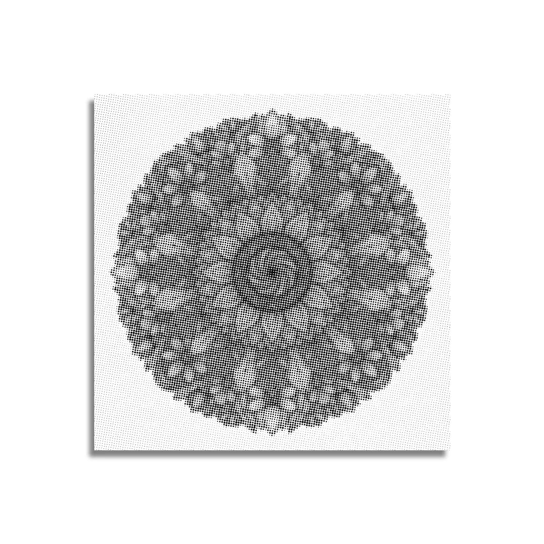 Mandala mit Blumen-Punktmalerei