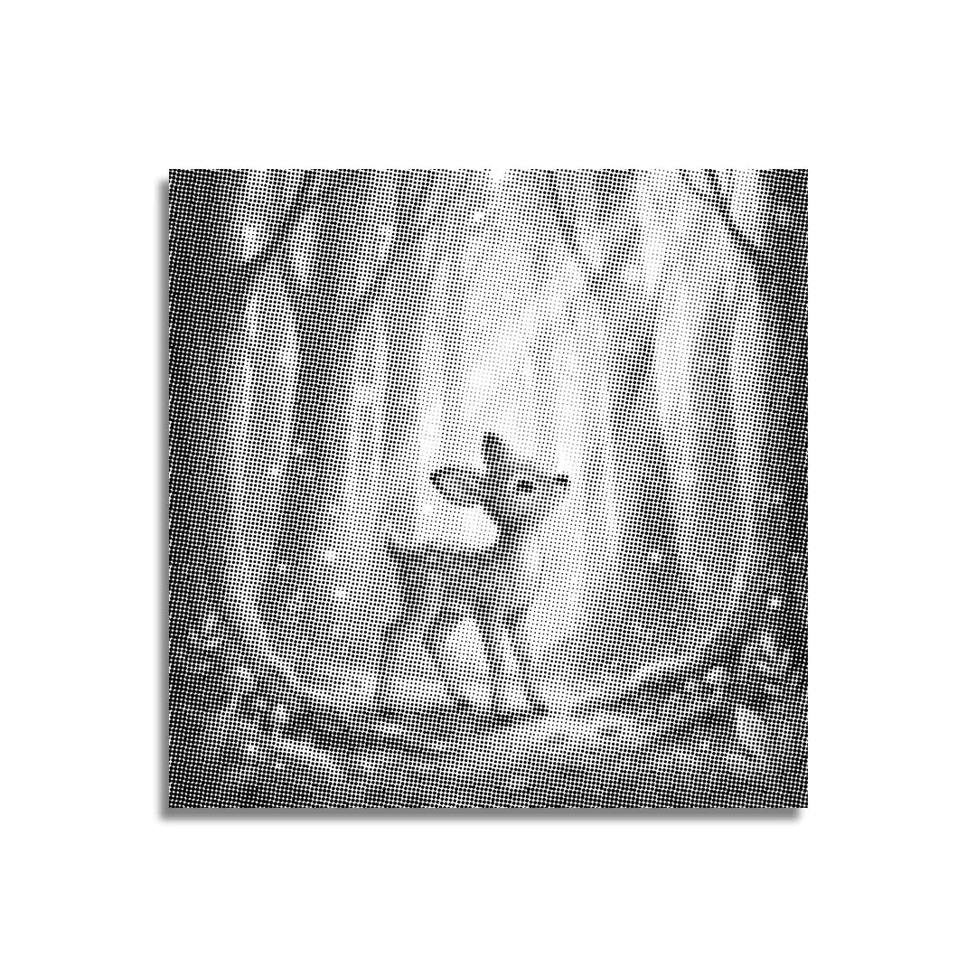 Hirsch im Wald Punktmalerei