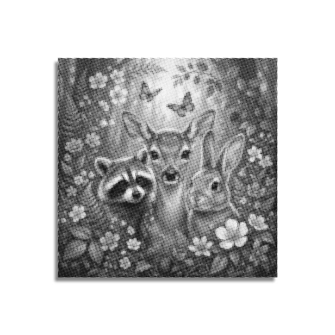 Glückliche Tiere Punktmalerei