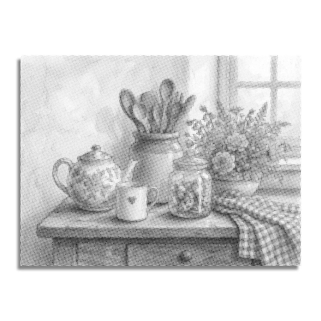 Küchenstillleben-Punktmalerei