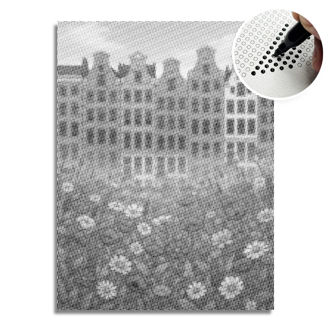 Bloemenmarkt Amsterdam Dot Painting