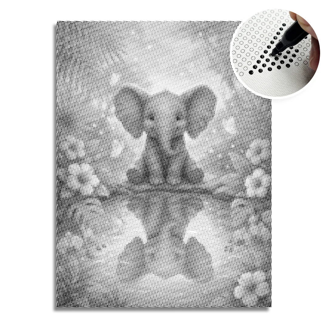 Olifant Reflectie Dot Painting