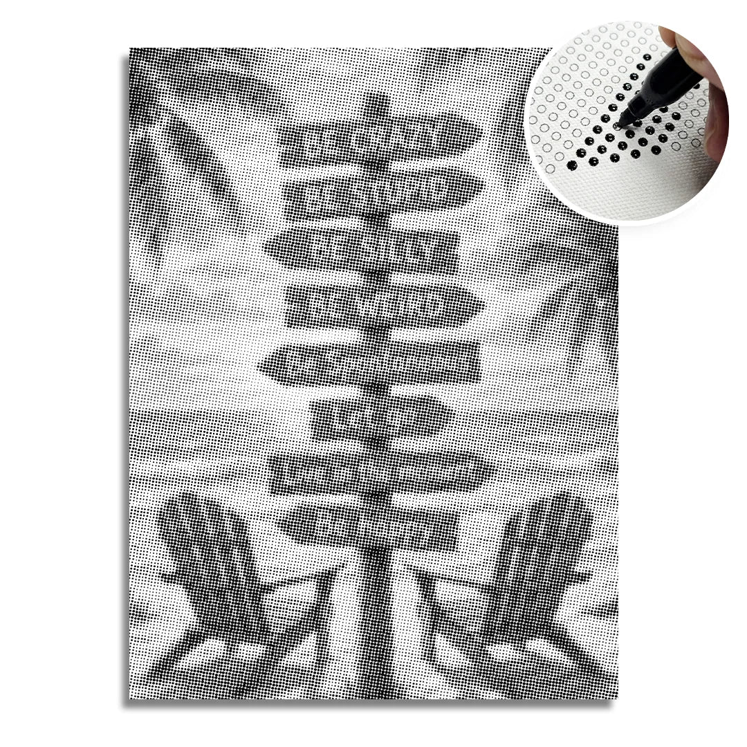 Strandschilder Punktmalerei