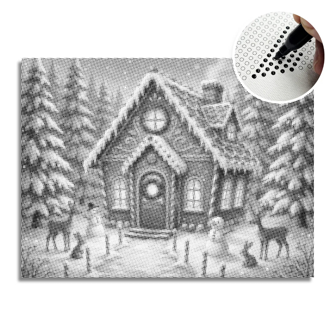 Candy House Dot schilderij