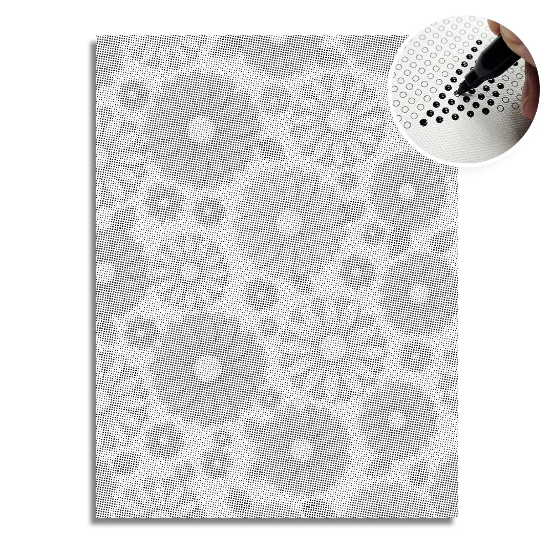 Minimalist Flowers Dot Painting