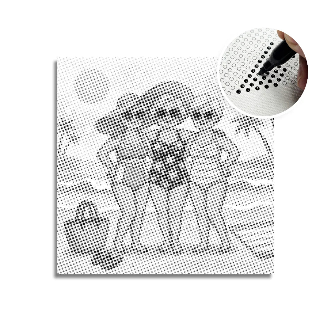 Alte Damen-Punktmalerei