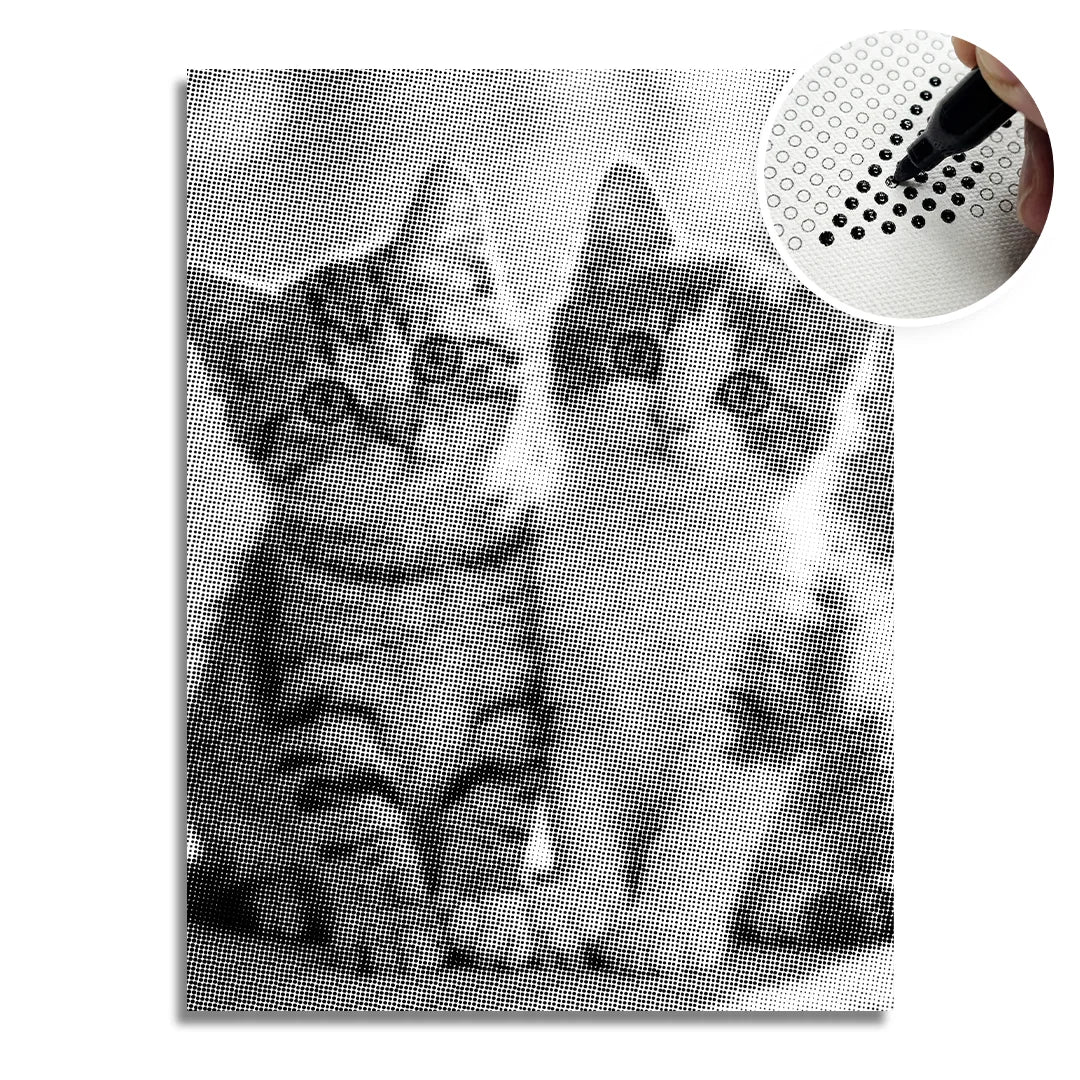 Kittens Dot Painting