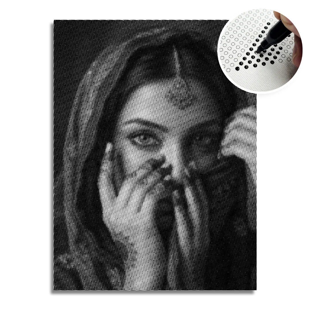 Wunderschöne indische Punktmalerei