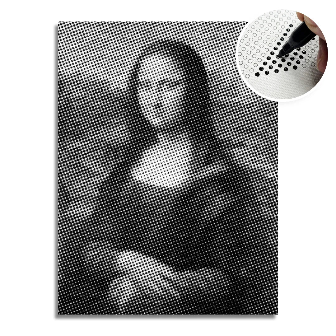 Mona Lisa Dot-schilderij