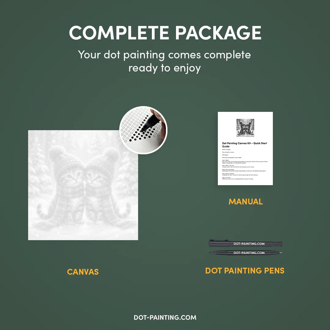 Kittens met hoeden Dot Painting