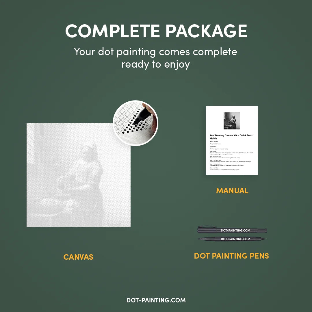 Melkmeisje Dot schilderij