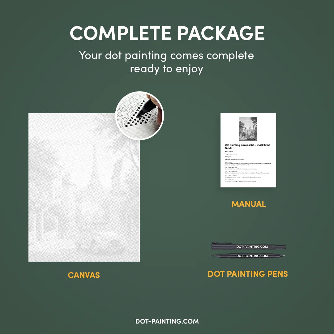 Alter Käfer in Paris Dot Painting