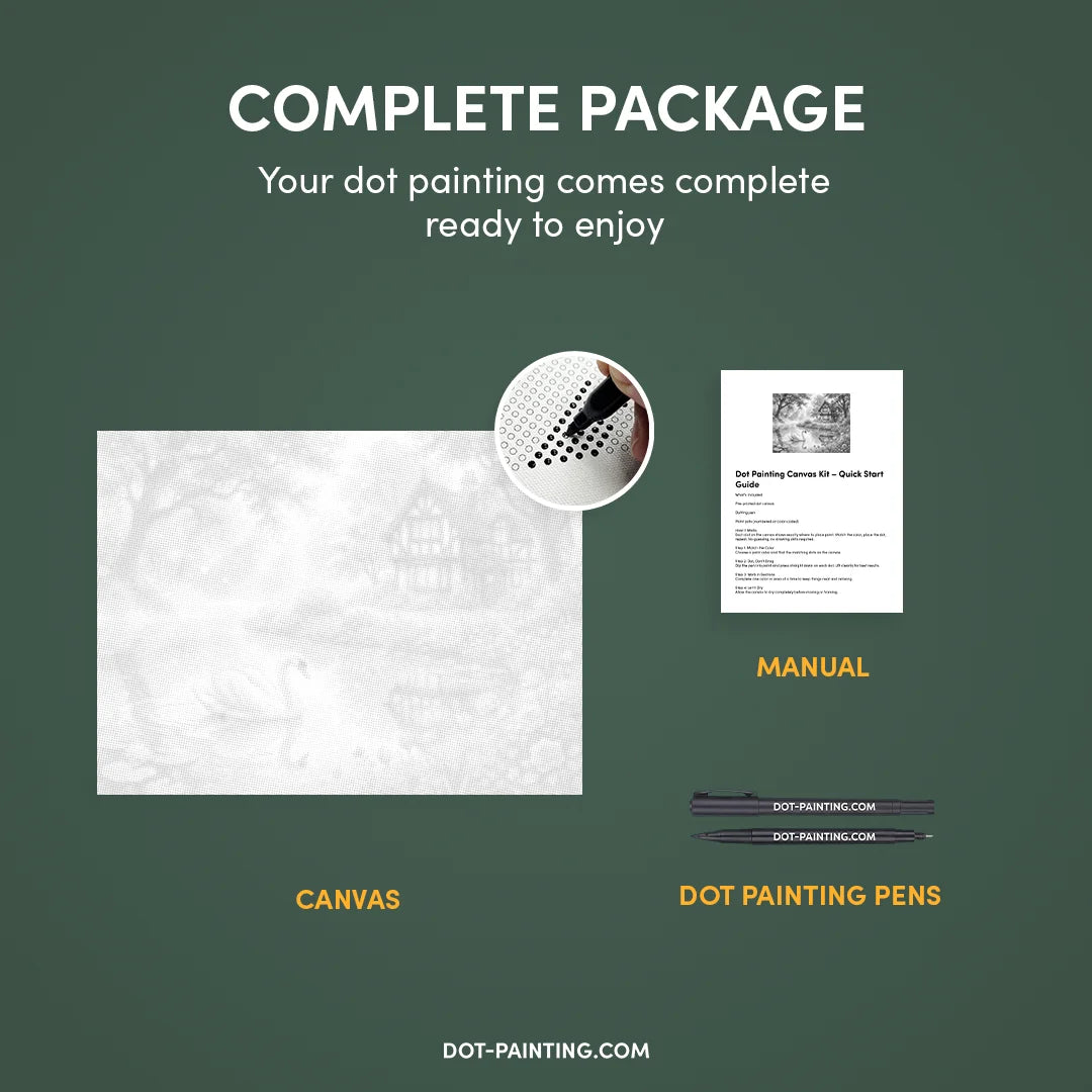 Schwanensee-Punktmalerei