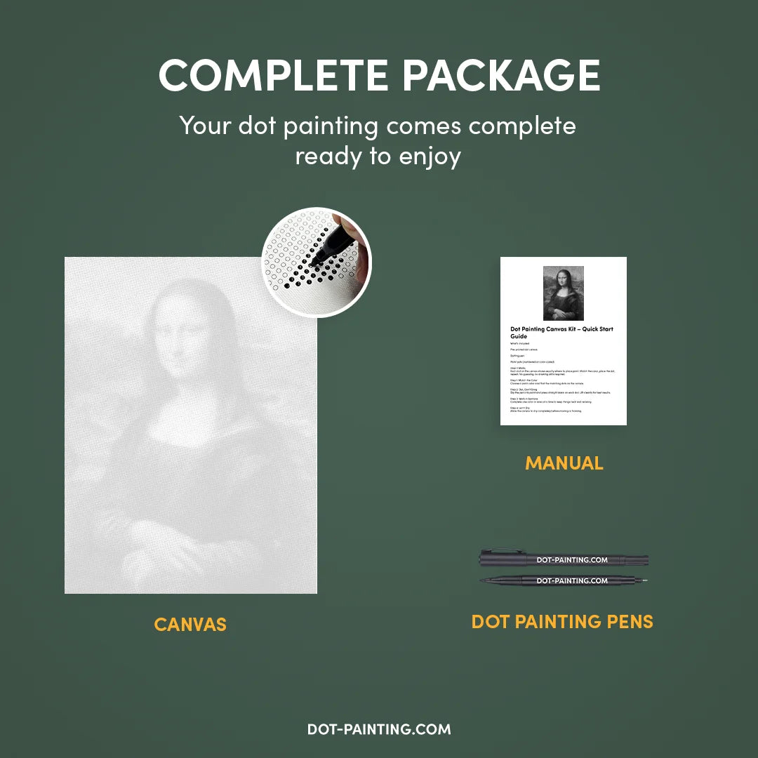 Mona Lisa Dot-schilderij
