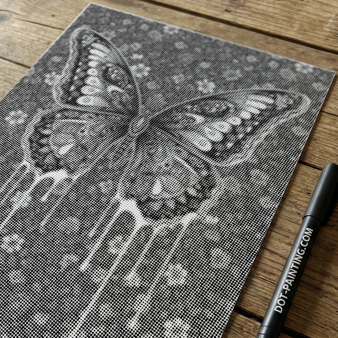 Anmutige Schmetterlings-Punktmalerei