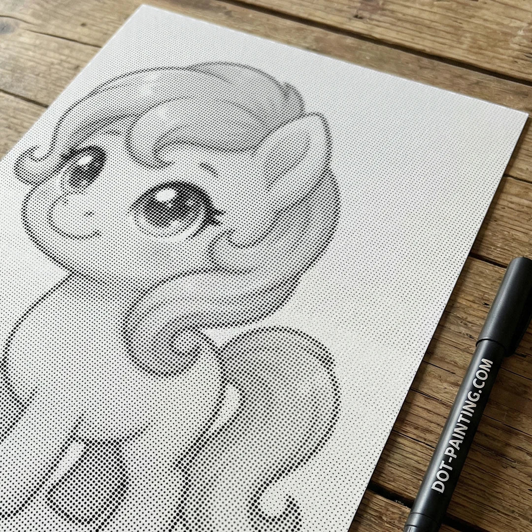 Kleines Pony-Punktgemälde