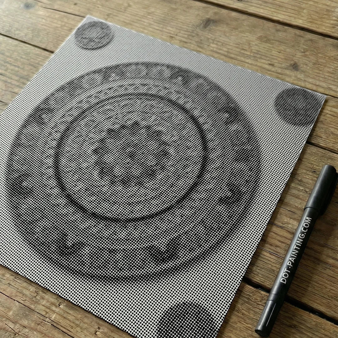 Mandala 13-Punkt-Malerei