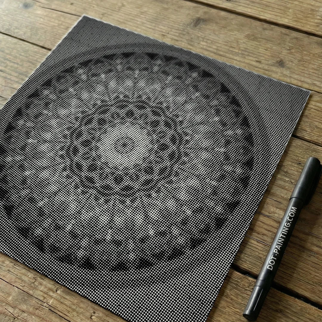 Mandala 12-Punkt-Malerei