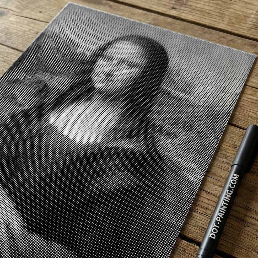 Mona Lisa Dot-schilderij
