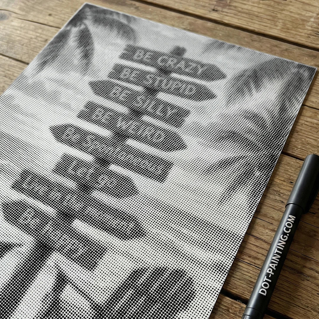 Strandschilder Punktmalerei