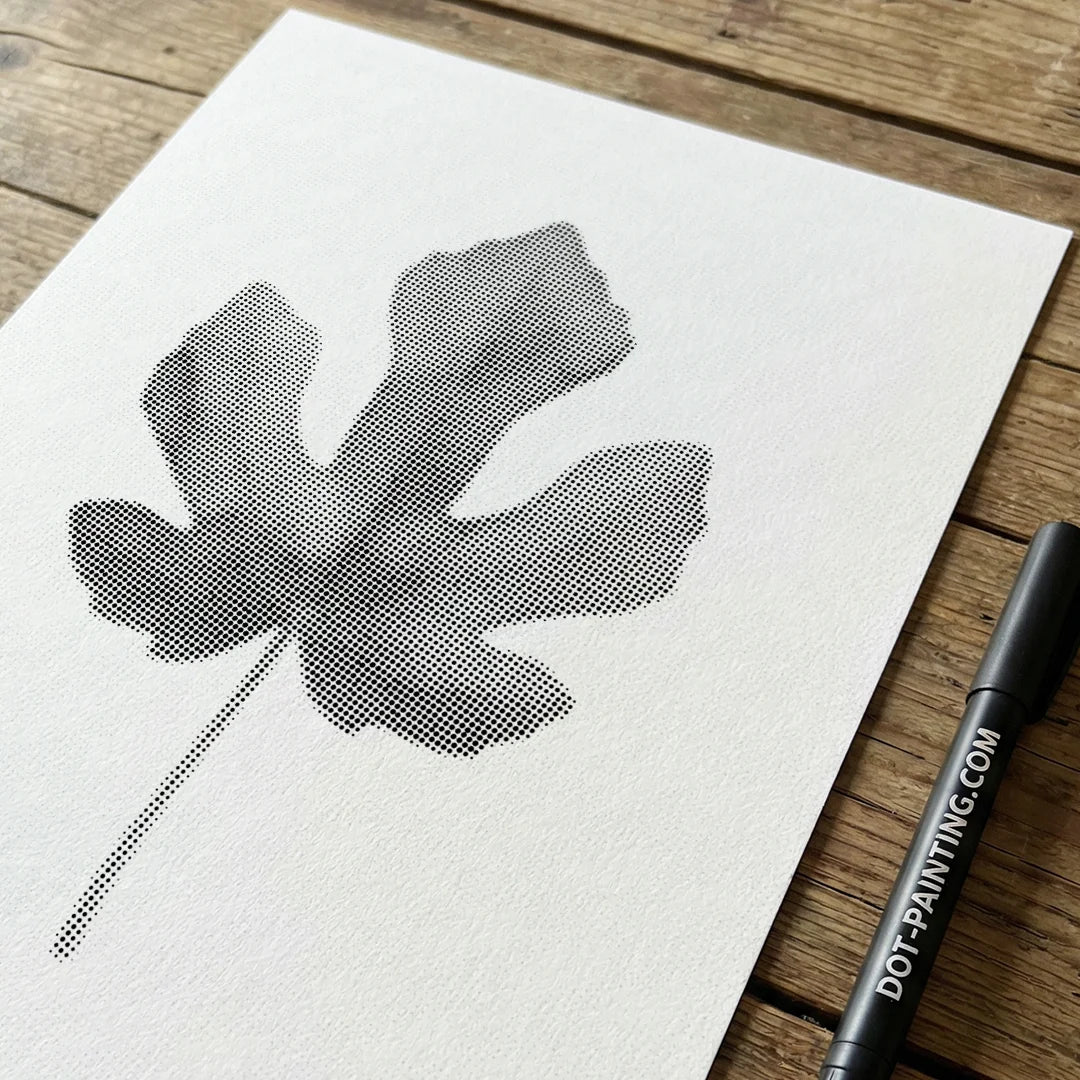 Vijgenblad Dot schilderij
