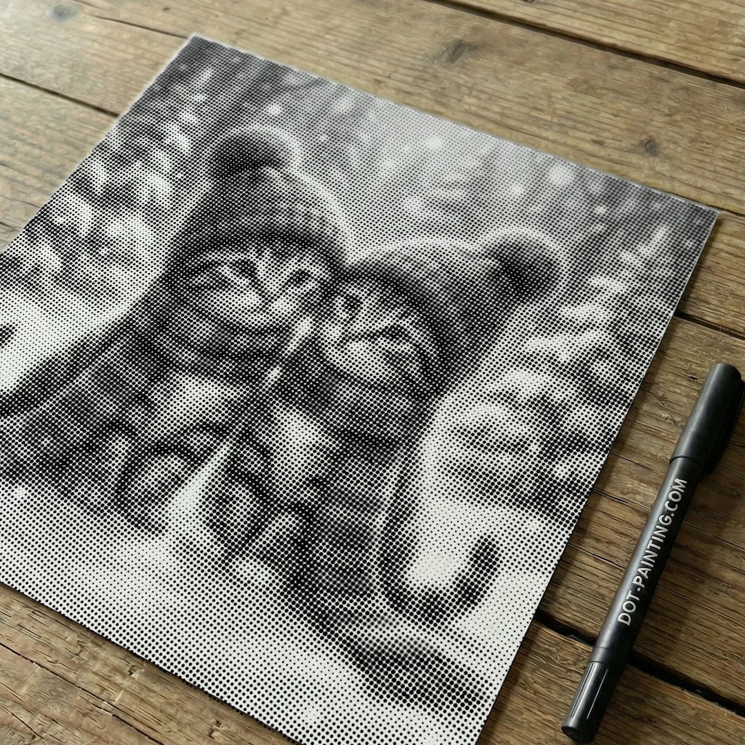 Kittens met hoeden Dot Painting