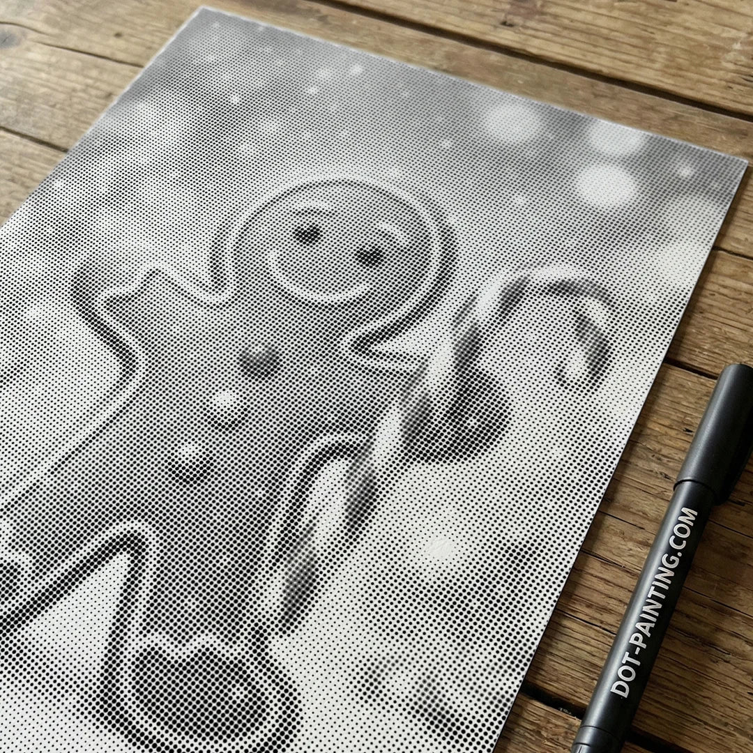 Lebkuchen-Punktmalerei