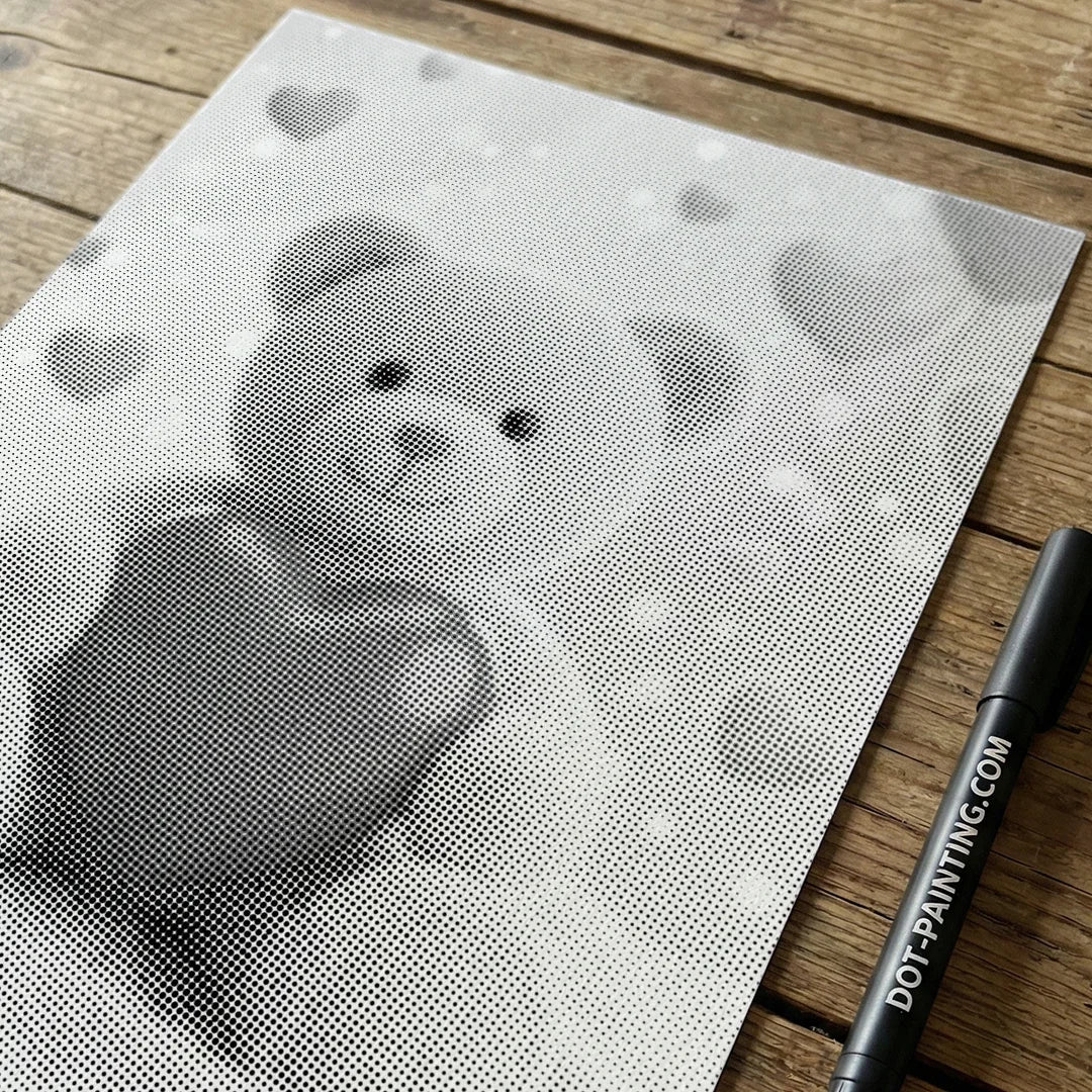 Teddybär-Punktmalerei