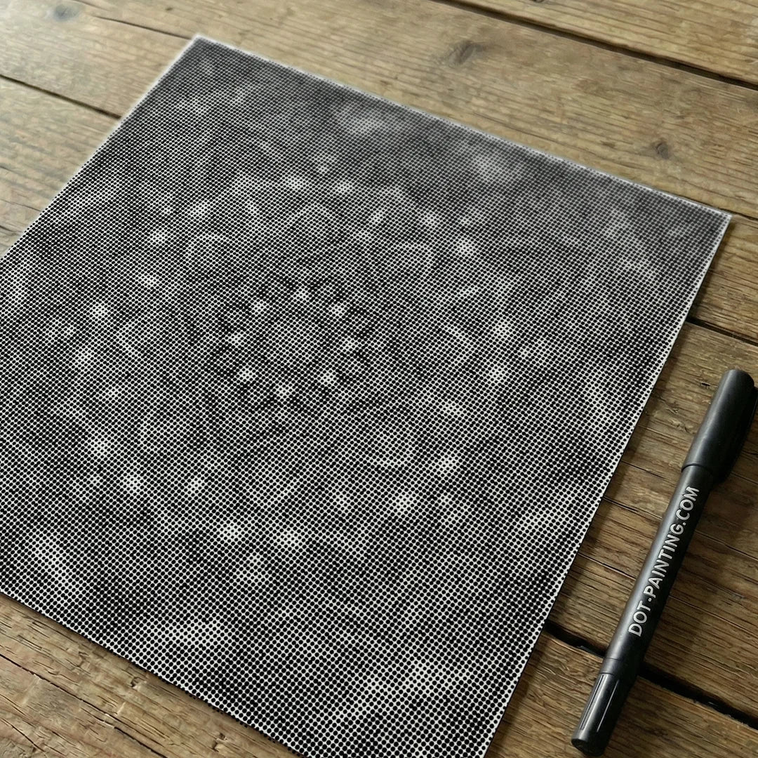 Mandala-Fliesen-Punktmalerei