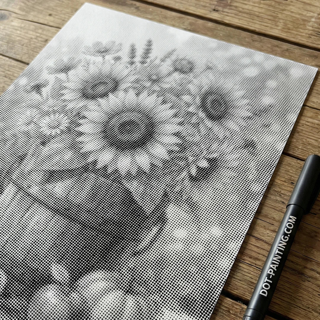 Sonnenblumen-Punktmalerei