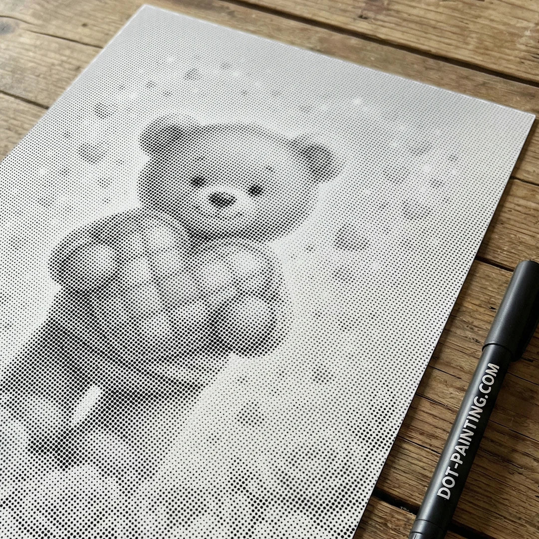 Ich liebe dich, Bärenpunktmalerei