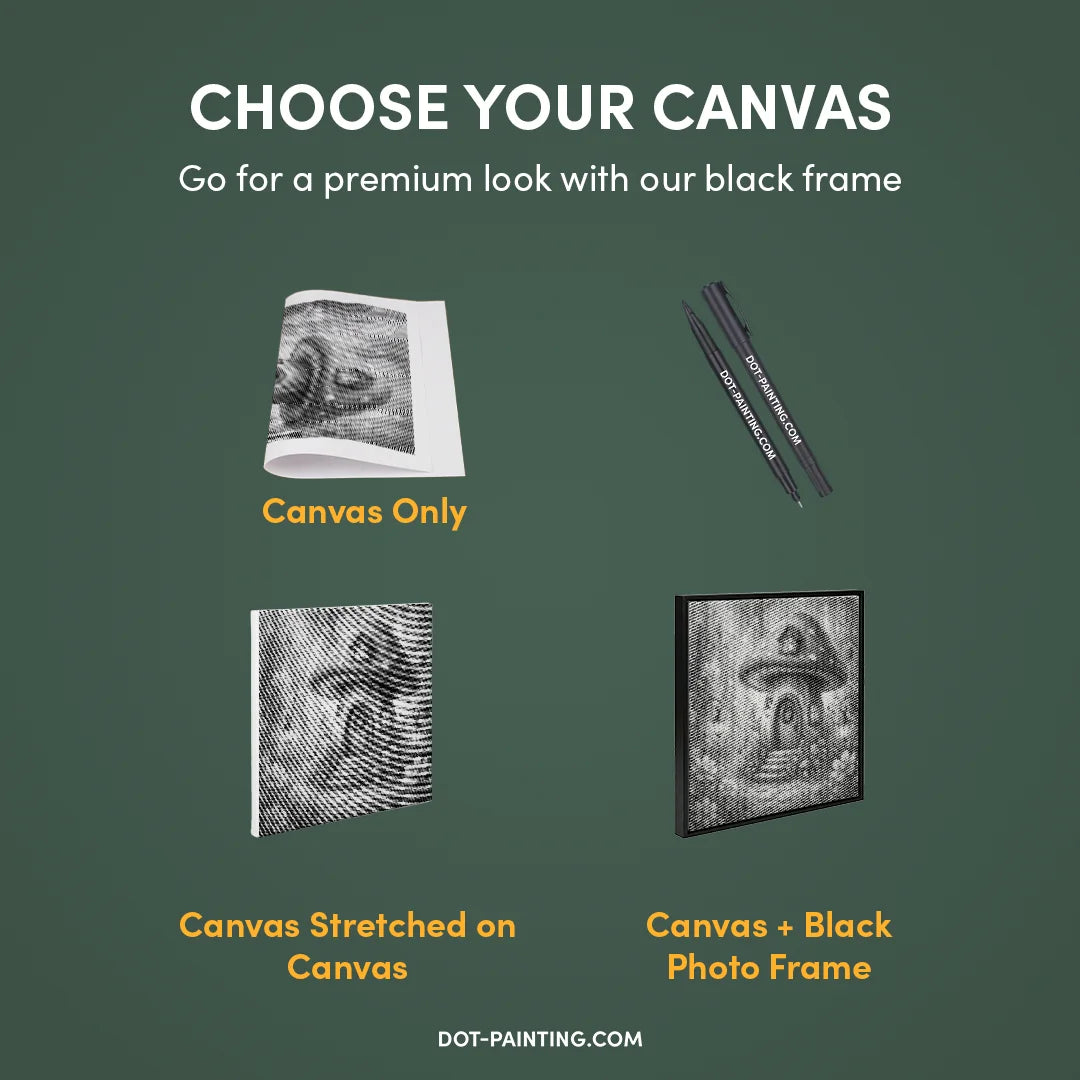 Pilzhaus-Punktmalerei