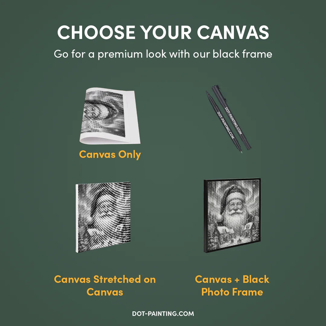 Weihnachtsdorf-Punktmalerei