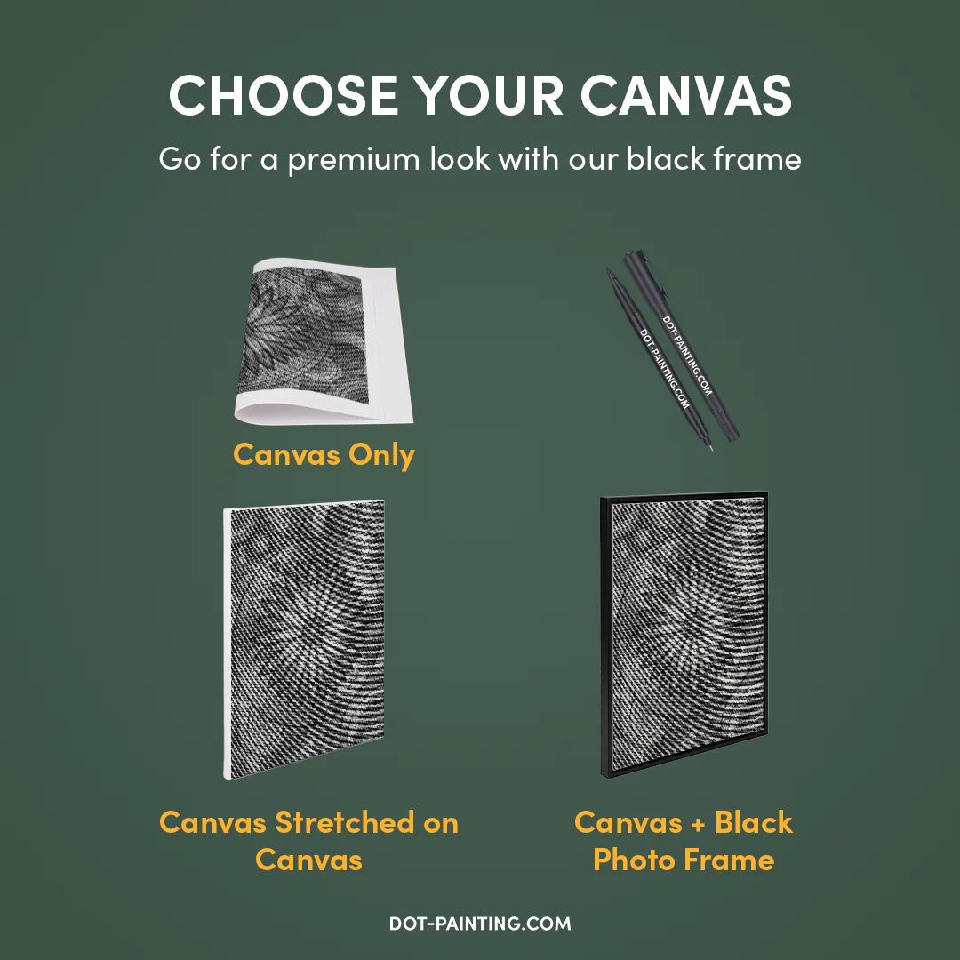 Blume mit Punkten Punktmalerei