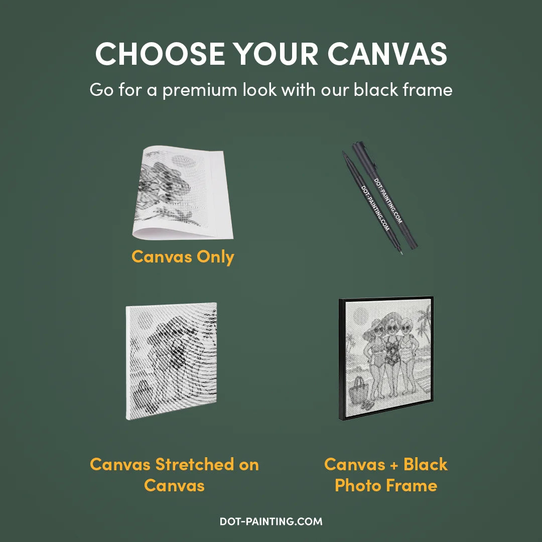 Alte Damen-Punktmalerei