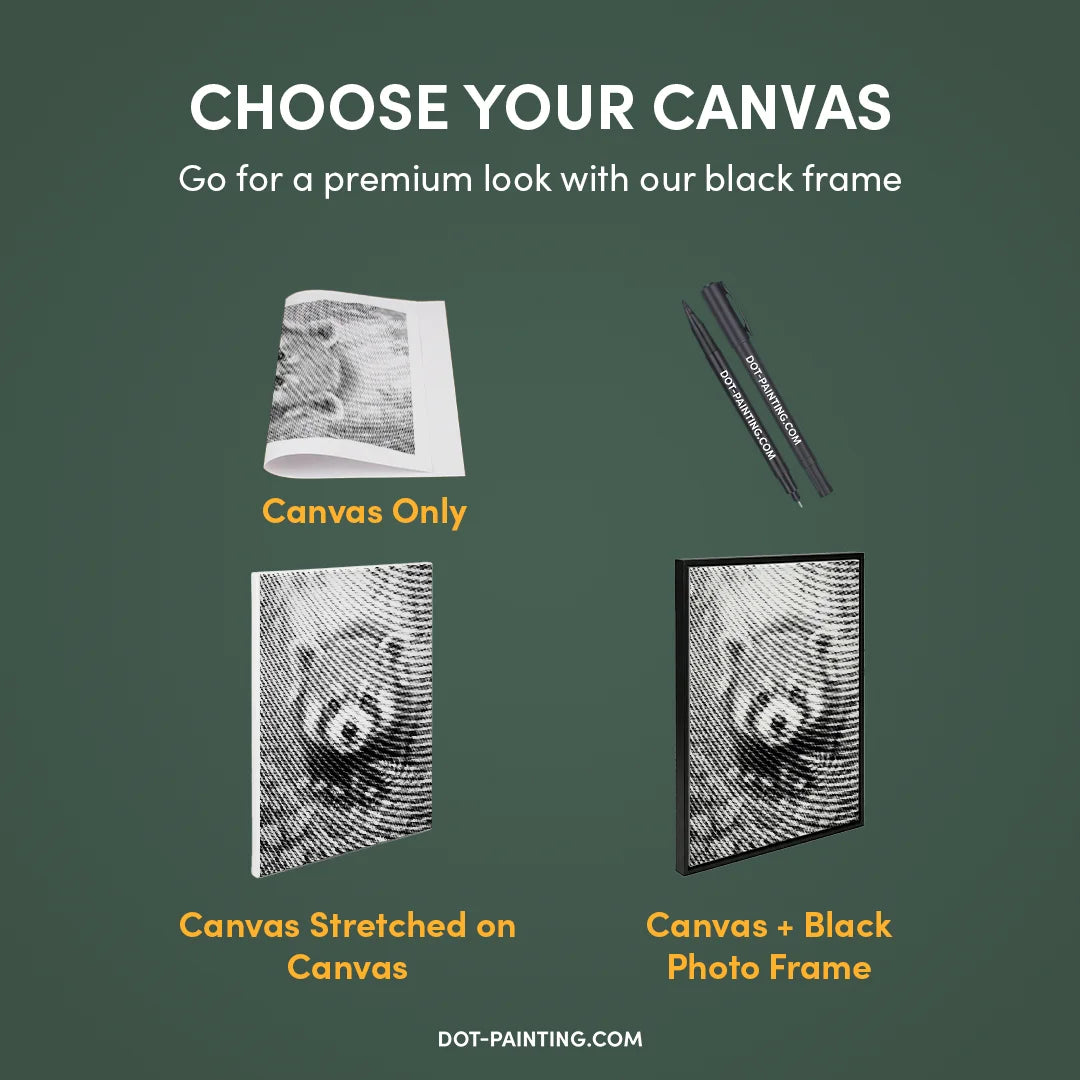 Roter Panda mit Blumen-Punktmalerei